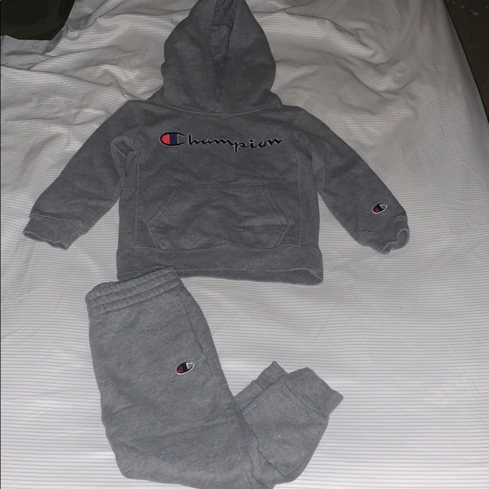 Two Piece Set: Hooded Sweatshirt and Sweatpants